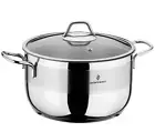 Sofram Stainless Steel Deep Casserole Pot Large Stockpot Soup Pot [4.5qt-12.4qt]