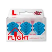 SHOT DARTS L-Style L3 EZ Small Std Shape MANU BLUE Dart Flight Set