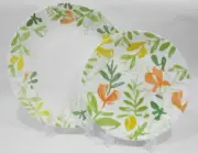 ❤️ 1 CORELLE Contemporary Fruit DINNER or LUNCH PLATE Citrus Lemon Lime Orange