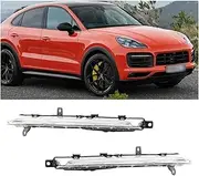 Compatible for Porsche Cayenne 2019-2021 Front LED Daytime Running Light Bumper Fog Light Turn Signal Car Accessories 9Y0941181 9Y0941182(Only Right)