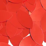 Red Metallic Shiny Navette Leaf 1.5" Couture Sequin Paillettes