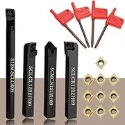 Abizarch Lathe Boring Bar Turning Tool Holder Set Carbide Inserts Power Tool Accessories ZHAZHAMO(one)