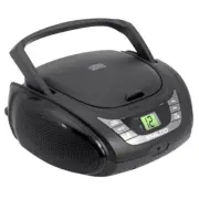 Portable Bluetooth Boombox with CD Player | CD Player is compatible with