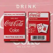 MINI COKE BICYCLE DECK PLAYING CARDS BY USPCC COCA COLA COLLECTABLE GAMES