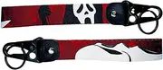 Gearcatweel 1Pack Jdm Motorcycle Keychain Strap Horror Jet Tag Nylon Keychain Tag for Car Motorcycles,Key Accessories