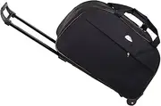 [TOMVAES] Mutifunction Travel Luggage Box with Wheels, Portable Trolley Bag, Suitcase Dufflel Bag Tote, Rolling Duffle Bag, Suitable for Work and Outdoor(Black, 52 * 24 * 32 CM) ﻿
