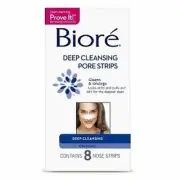 Biore Deep Cleansing Pore Strips, 8 Ct (Pack of 6)