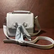 NWT Steve Madden Bsilvio Light Blue Crossbody Handbag Purse With Bow