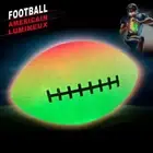 Light Up American Football Ball Glow In Dark Rugby Night Glowing Ball Match V5W6