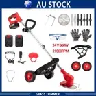 3-in-1 Electric Cordless Grass Trimmer Lawn Brush Cutter Whipper Snipper Blade