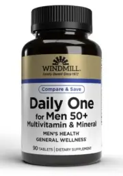 Windmill Daily One for Men 50+ Formula, 90 Tablets 035046000974VL