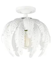 Livex Lighting Acanthus White Semi-Flush