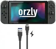 Orzly Type C Charging Cable Compatible with Nintendo Switch Game Pad - (USB TypeC to Standard USB) - Black 1M Power Cable for Nintendo Switch Tablet