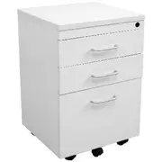 Rapid Span 3 Drawer Mobile Pedestal White