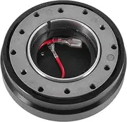 SOESFOUFU Custom Steering Wheel Connector Vehicle Steering Hub Aluminum Steering Wheel Adapter Steering Wheel Hub Universal Steering Hub Universal Steering Wheel Adapter Metal Black