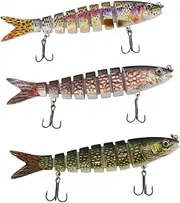 SUPVOX Lure Fishing Bait Multi Section Simulation Hard Bait with Hooks for Sea Fishing Lightweight and Durable