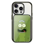 PowerThru Power Bank Slim Power Bank MagSafe Compatible Pickle Rick Mask PowerThru Power Bank