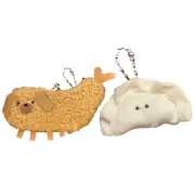 Tempura Dumplings Plush Toy Doll Keychain Soft Stuffed Toy Backpack Pendant
