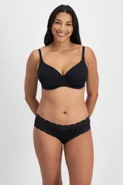 Jockey Parisienne Classic Bikini - Black, Size: 10, Silk