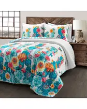 Lush Decor Southwest Vibrant Cactus Reversible Oversized Quilt