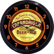 Canandaigua Cataract Brewing Co Rochester NY Beer Tray Wall Clock Ale Man Cave