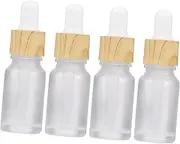 4pcs Essential Oil Dropper Bottles Glass Dispenser for Aromatherapy Perfumes and Samples Durable Design with Airtight Seal Capacity