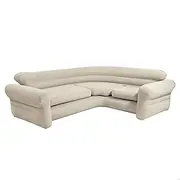 Intex 68575EP Inflatable Corner Sofa: L-Shaped – Indoor Use – 2-in-1 Valve – 880lb Weight Capacity – 101” x 80” x 30”