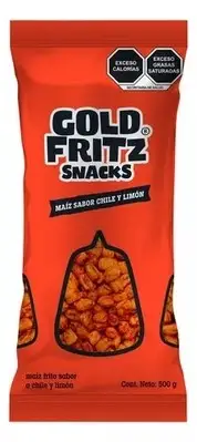 Maíz Frito Sabor Chile Y Limón Gold Fritz Snacks 500g