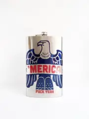 'MERICA F**K YEAH EAGLE Stainless Steel Screw Cap 64oz Giant Jumbo Large Flask