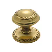 Tradco 3671PB Georgian Cupboard Knob Polished Brass 25mm