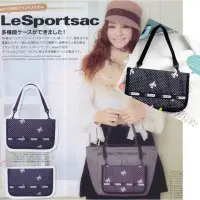 在飛比找蝦皮購物優惠-全新LeSportsac 黑色 圓點 波點 蝴蝶結 收納夾 