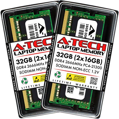 32GB 2x16GB DDR4-2666 Fujitsu LIFEBOOK U749 E5510 U7410 A579/A A579/B Memory RAM