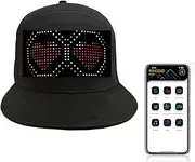 [howdot] Baseball Cap, LED Glowing Hat with Multi-language APP Control, Full Color Led Hat-Support Text, Image, Gif, Cool Novelty LED Display Hat for Party, Marathon, Voting