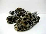 UGG FLUFF YEAH SLIDE WOMEN SANDAL LEOPARD US 8 /UK 6 /EU 39