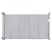 VEVOR Retractable Baby Gate, 34.2" Tall Mesh Baby Gate, Extends up to 60" Wide Retractable Gate for Kids or Pets, Retractable Dog Gates for Indoor Sta
