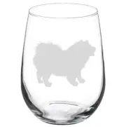 Chow Chow Dog Stemmed / Stemless Wine Glass