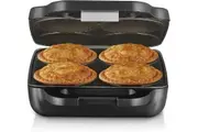 Electric Pie Maker with Deep-Fill Plates for 4 Traditional-Sized Pies - Grey