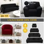 Stretch Sofa Cover 1 2 3 4 Seater Lounge Slipcover Protector Couch Soft Cover