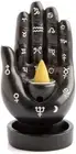 Hamsa Hand Ceramic Backflow Cone Incense Burner Holder Yoga