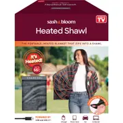 As Seen On TV - Sash & Bloom Heated Shawl - Charcoal