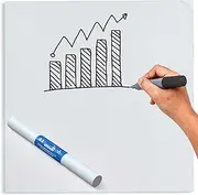 Magic Whiteboard Sheets Stick on Wall - A2 Static & Portable White Board - Small Whiteboard for Walls, Doors, Windows, Fridges, & Glass - Easy Clean, Dry Erase Board for School, Office & Kitchen