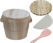 Wooden Steamed Rice Barrel Glutinous Rice Pot Restaurant Commercial Trumpet Traditional Steamer Wooden Barrel Rice