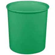 TableCraft CW1680GN Cold 2-1/2 qt. Green Finish Aluminum Salad Dressing Crock