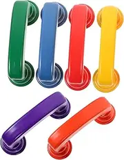 jojofuny 6Pcs Reading Whisper Phone Plastic Educational for Color Recognition Lightweight Design for Fun Engaging Learning Experience