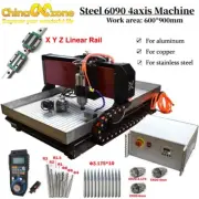 Steel CNC 6090 4Axis CNC Milling Engraving Machine 2.2KW Mach3 For Metal Steel