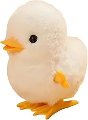 MUCKLILY Plush Chicken Clockwork Jumping Wind Up Jumping for Safe and Clockwork for Present and Fun Garden Decoration Non Slip Design