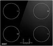 Ruffled Raps My Best Buy - Devanti Electric Induction Cooktop 60Cm Ceramic 4 Zones Stove Cook Top Hot Plate-