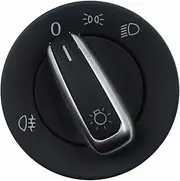Chrome Headling Fog Lamp Switch, for VW, for Golf, 5 6, for Jetta, for Tiguan, for Caddy, for Passat, B6 Cc, for Touran, 3C8 941 431B, for Seat, Alhambra Automotive Fog Light Switch