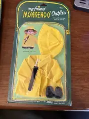 Vintage Totsy My Friend Monkenoo Outfit SINGING IN THE RAIN 8”-9” Monchichi