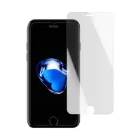 在飛比找Yahoo奇摩購物中心優惠-iPhone 7 8Plus 霧面半屏玻璃鋼化膜手機保護貼 